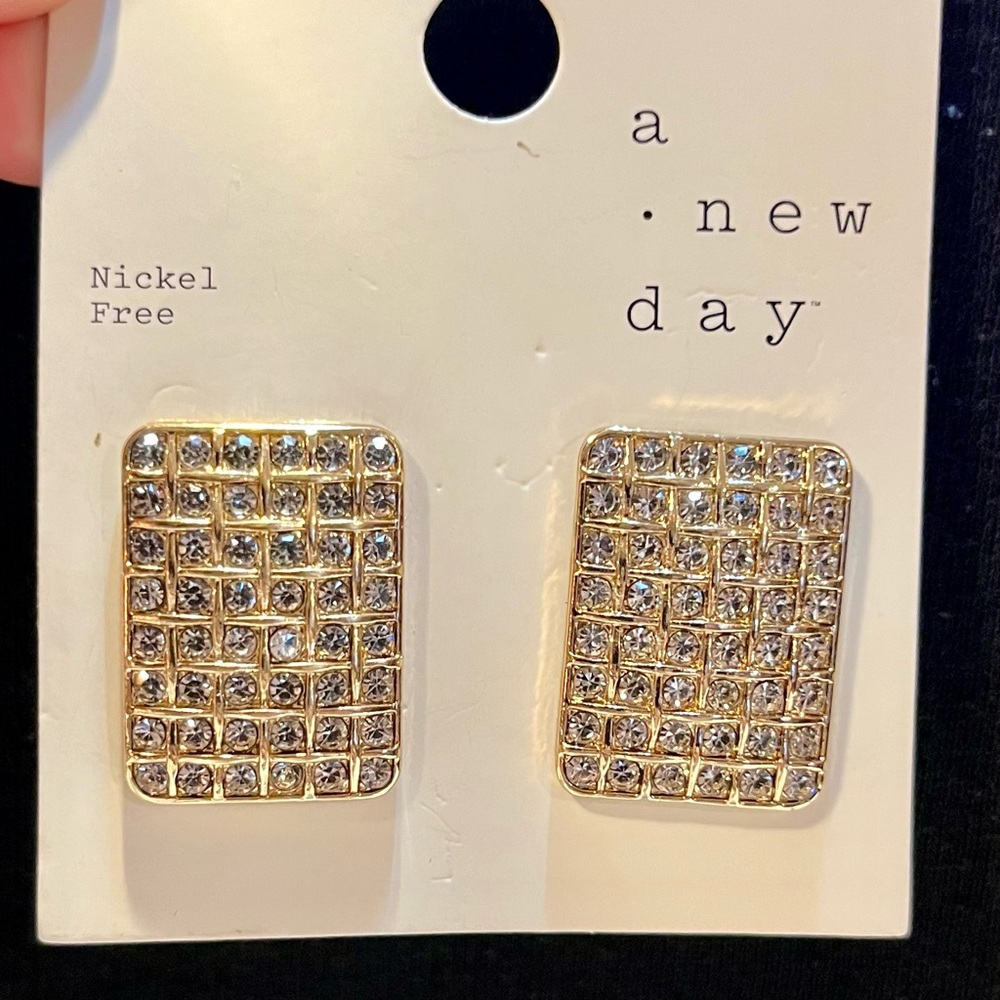 A New Day Gold-Tone Sparkling Earrings